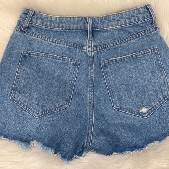 Mumu Blue Arizona High Waist Shorts size 26 - Picture 6 of 6